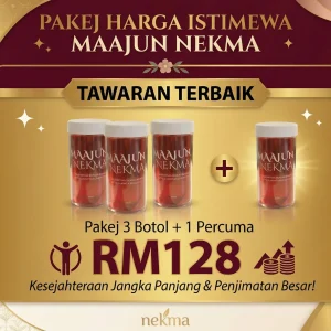 Maajun Nekma - Pakej 3 Botol Percuma 1 Botol
